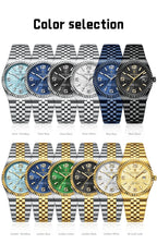 POEDAGAR Fashion Exquisite Men Wristwatches Waterproof Luminous Date Luxury Man Watch Stainless Steel Quartz Men's Watches Reloj