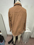New Washed Denim Shirt Jacket for Women Fall/Winter Street Style with Distressed Hem Women's Outerwear