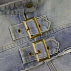 Women Fashion Denim Jacket Y2K Aesthetic Vintage Sexy Crop Tops Coat Japanese Harajuku Streetwear Female Spring Summer Outerwear