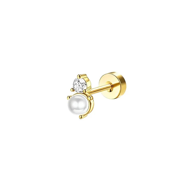 Bobisty Stud Hoop Earrings