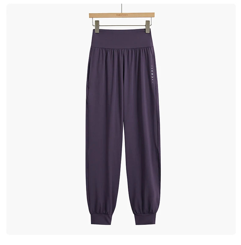 DRUR 2pcs Yoga Set Women Sports Pants Sets 2 Piece Sportswear Outfit Female Long Sleeve Fitness Top High Waist Sweatpants Suits