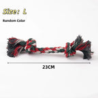 Pet Dog Toy Bite Rope Double Knot Cotton Rope Funny Cat Toy Bite Resistant and Sharp Teeth Pet Supplies Puppy Toys