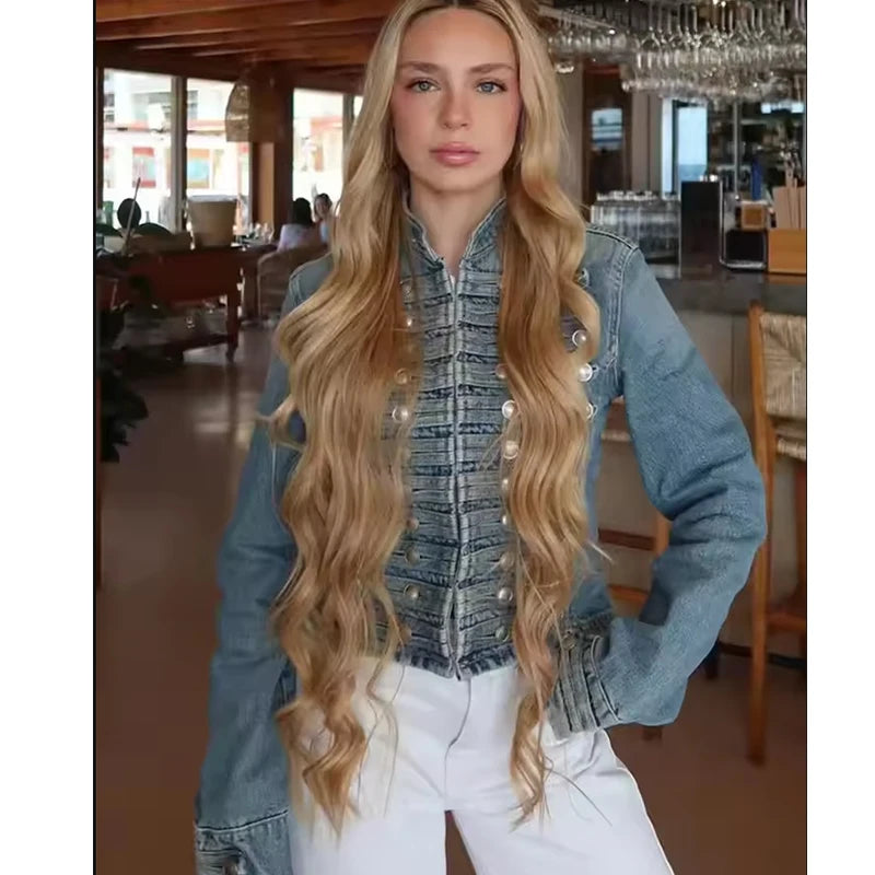 New Denim Jackets Women's Spring 2026 New Fashion Retro Slim Warm Elegant Women Jackets Chic Street Leisure Holiday Young Coats