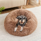 Round Pet Bed for Large Dog Bed Super Soft Cat Bed Plush Dog House for Medium Dog House Winter Warm Sleeping 40-90cm 6 Sizes