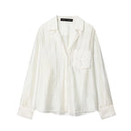 2026 New Women's Spring Shirts Fashion Loose Elegant Office Shirts Chic Street Comfort Youth Travel Holiday Shirt Tops