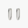 Minimalist Huggie Square Hoop Earrings