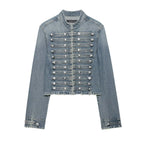 New Denim Jackets Women's Spring 2026 New Fashion Retro Slim Warm Elegant Women Jackets Chic Street Leisure Holiday Young Coats