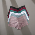 3Pcs Women Panties Lace Female Underpants Plus Size Underwear Large Size Lightweight Seamless Low Waist Briefs Breathable