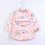 Baby Kids Long Sleeve Scarf Waterproof Apron