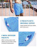 Mens Swim Quick Dry Beach Shorts