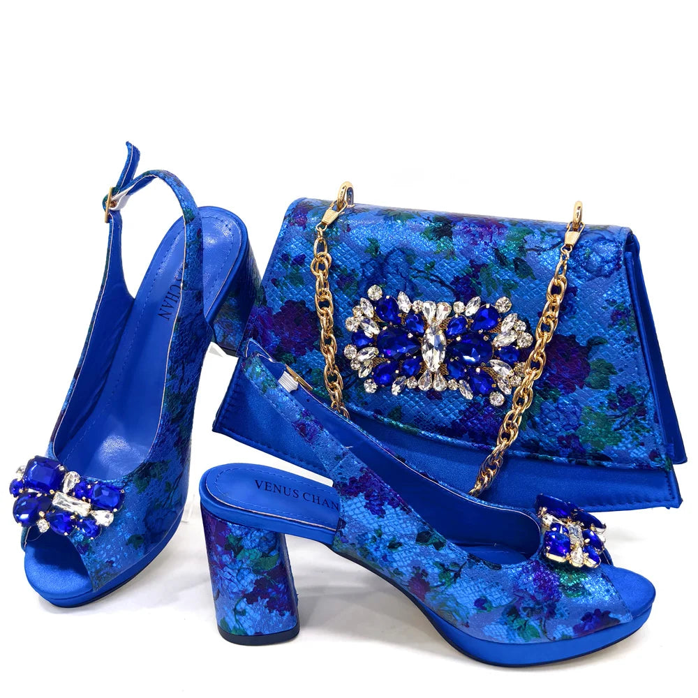 Lastest Italian Ladies Shoes with Matching Bag HMA1-4