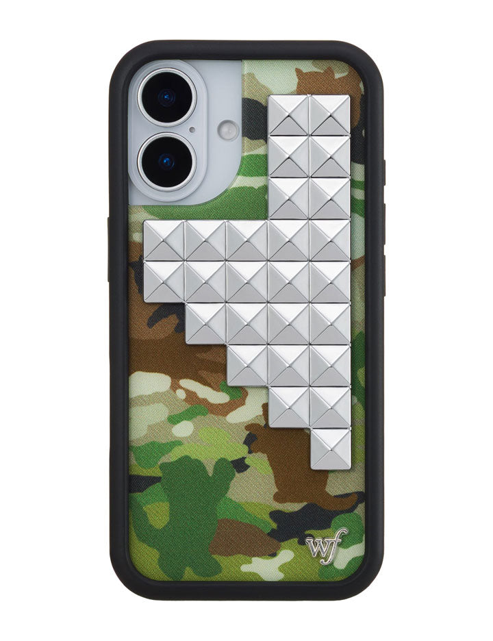 Cat Camo Stud iPhone Case
