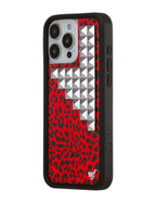 Red Meow Stud iPhone Case
