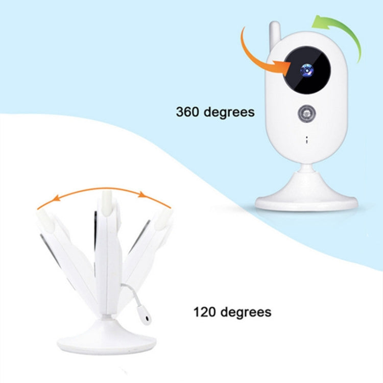 ZR302 2.4GHz Digital Video Smart Baby Monitor Night Vision Camera, Music Player, Two Way Intercom Function(UK Plug)