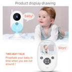 ZR302 2.4GHz Digital Video Smart Baby Monitor Night Vision Camera, Music Player, Two Way Intercom Function(UK Plug)