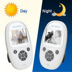 ZR302 2.4GHz Digital Video Smart Baby Monitor Night Vision Camera, Music Player, Two Way Intercom Function(UK Plug)