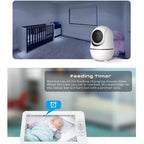 SM70PTZ 7 inch Screen 2.4GHz Wireless Digital Baby Monitor,  Auto Night Vision / Two-way Voice Intercom(AU Plug)