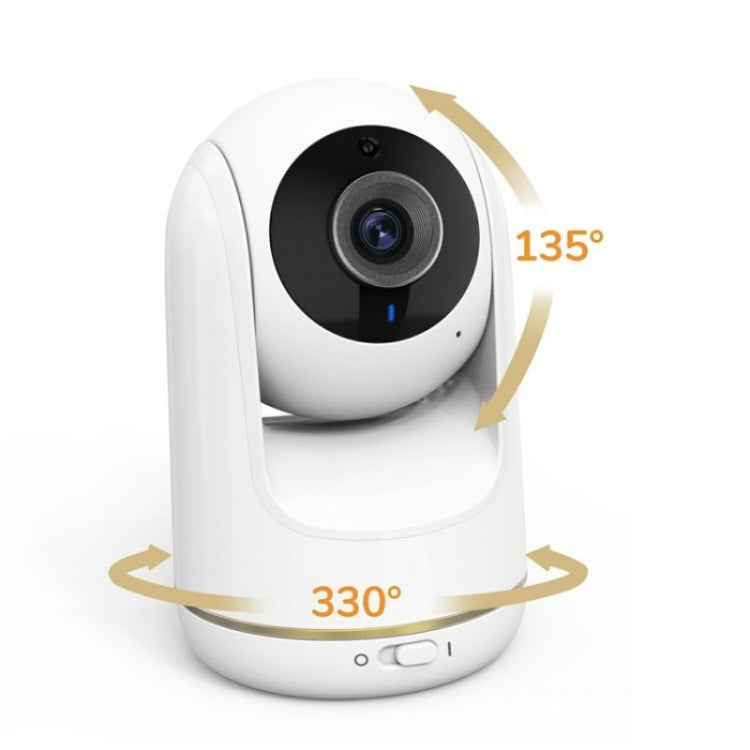 VB803 Built-in Lullabies PTZ Rotation HD Baby Security Camera 5-inch Baby Monitor(US Plug)
