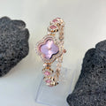 Four-leaf Clover Embedded Diamond Watch