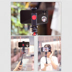 Compact Round Mirror for Smartphone Selfies and Vlogging