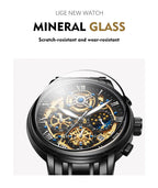 LIGE Men Watch Sports Quartz Watches Men Waterproof Chronograph Wristwatch Mens Military Hollow Clock Man Relogio Masculino