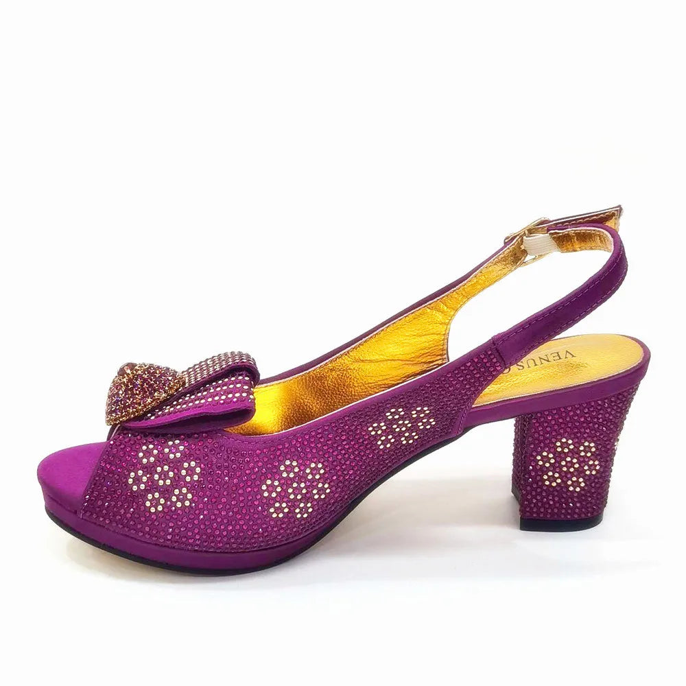 Latest High Heels Shoes And Bag Set EDN901