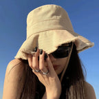Unisex Tassel Cotton Bucket Hat