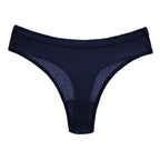 4Pcs Women's Panties G-Strings Set Fashion New Striped Soft Cotton Underwear Sexy Lingerie Sports Breathable Cozy