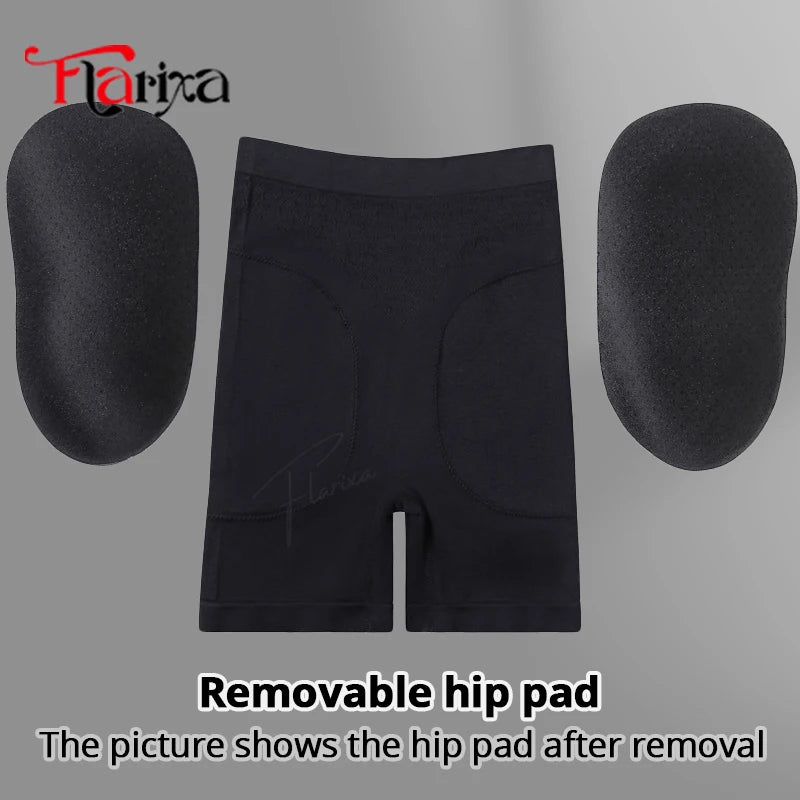 Flarixa Butt Lifter Shaper Panties With Removable Pads Women Hip Dips Shapewear Shorts Hip Enhancer Underwear Body Shaper