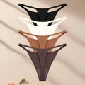 4Pcs Set Seamless Ultra-thin Underwear Women Sexy Thin Belt Panties Women's High Stretch Thongs Girls Breathable G-String Lingerie