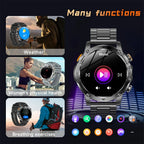 2026 Outdoor New 1000mAh Battery T-Rex 3 Military Grade Smart Watch Men IP69K Waterproof GPS HD Bluetooth Call 100+Sports Watch