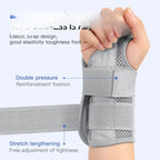 Wrist Brace for Carpal Tunnel Support Brace with Splints Hand Support for Arthritis Tendonitis Sprain Injuries Wrist Pain 1PC