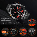 2026 Outdoor New 1000mAh Battery T-Rex 3 Military Grade Smart Watch Men IP69K Waterproof GPS HD Bluetooth Call 100+Sports Watch