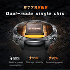 2026 Outdoor New 1000mAh Battery T-Rex 3 Military Grade Smart Watch Men IP69K Waterproof GPS HD Bluetooth Call 100+Sports Watch