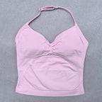 Adjustable Open Back Yoga Top Moisture Wicking Gym Tank