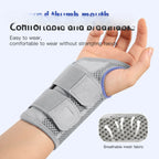 Wrist Brace for Carpal Tunnel Support Brace with Splints Hand Support for Arthritis Tendonitis Sprain Injuries Wrist Pain 1PC