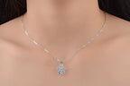 925 Sterling Silver Cherry Blossom Pendant Necklace