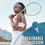 Summer Sport Headband Breathable Fitness Sweatband Non Slip Elastic Tennis Headband Sweat Wicking Lightweight Running Hairband