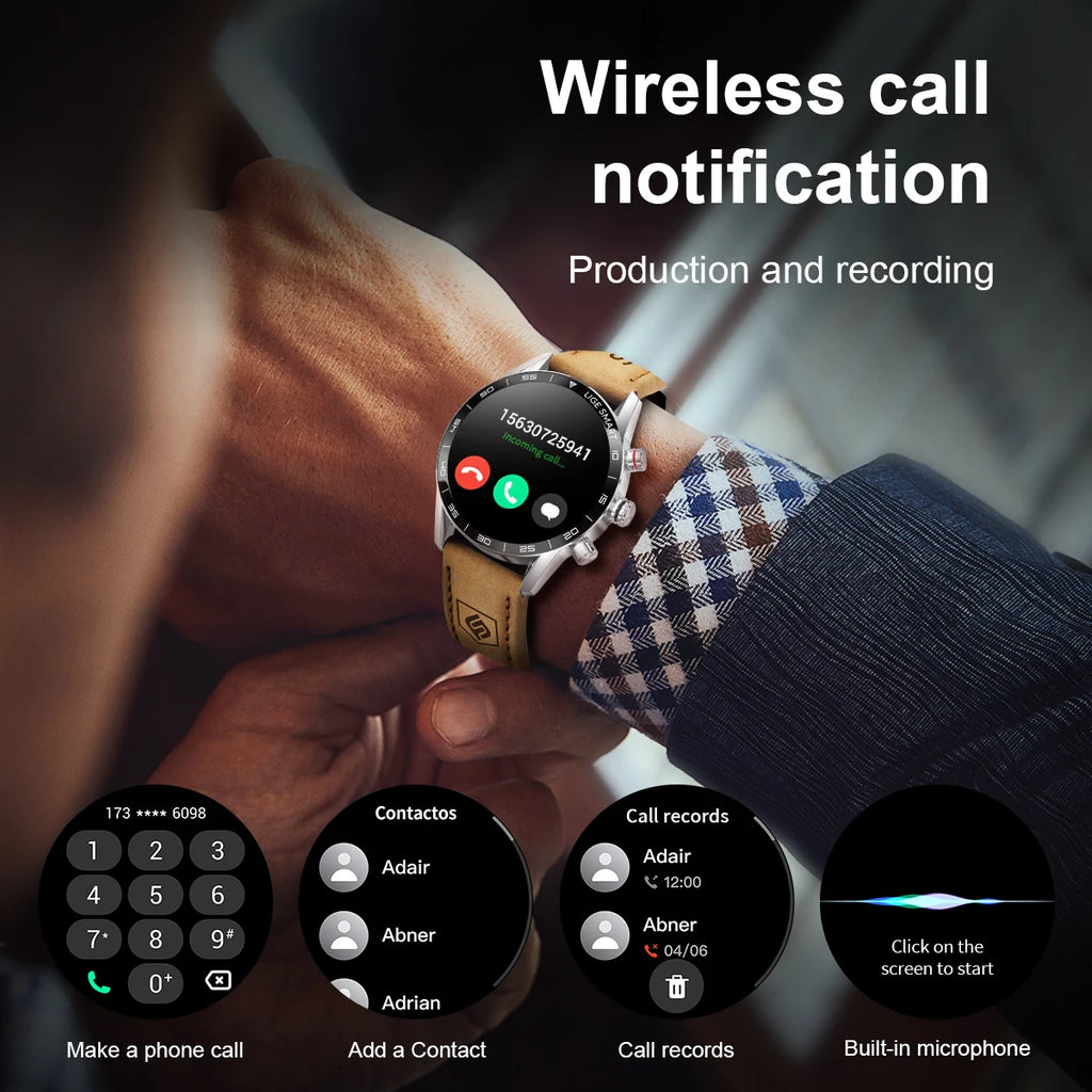 LIGE 2024 New Rugged Military GPS Smart Watch Men AMOLED HD Screen Heart Rate Bluetooth Call Waterproof Outdoor SmartWatch