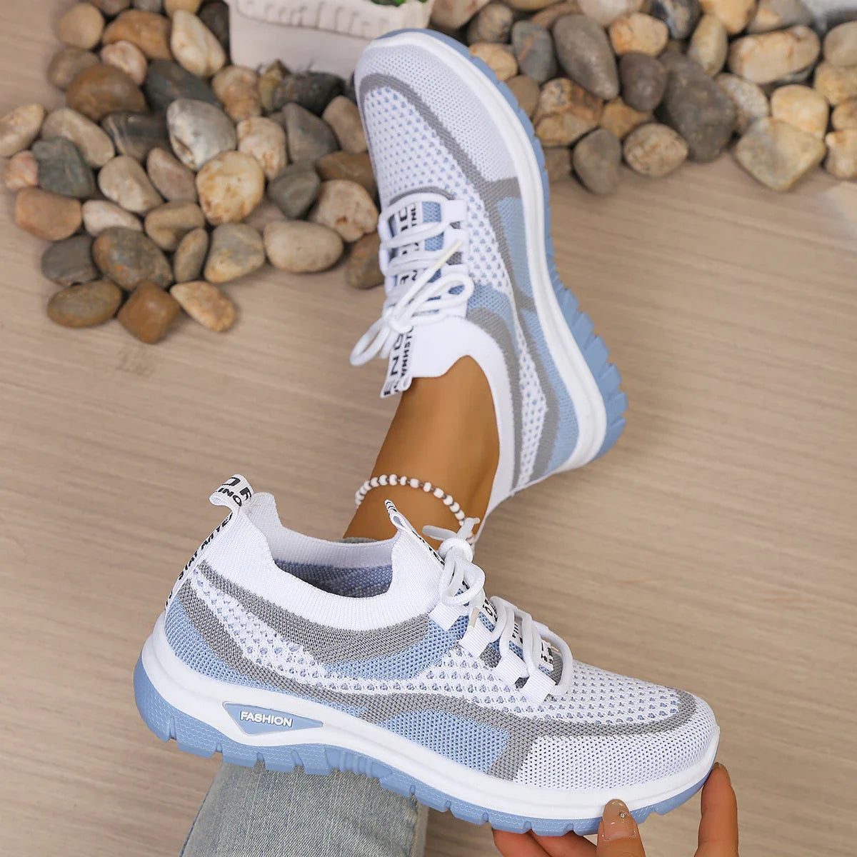 Versatile Two-Tone Casual Summer Sneakers for Work and Play