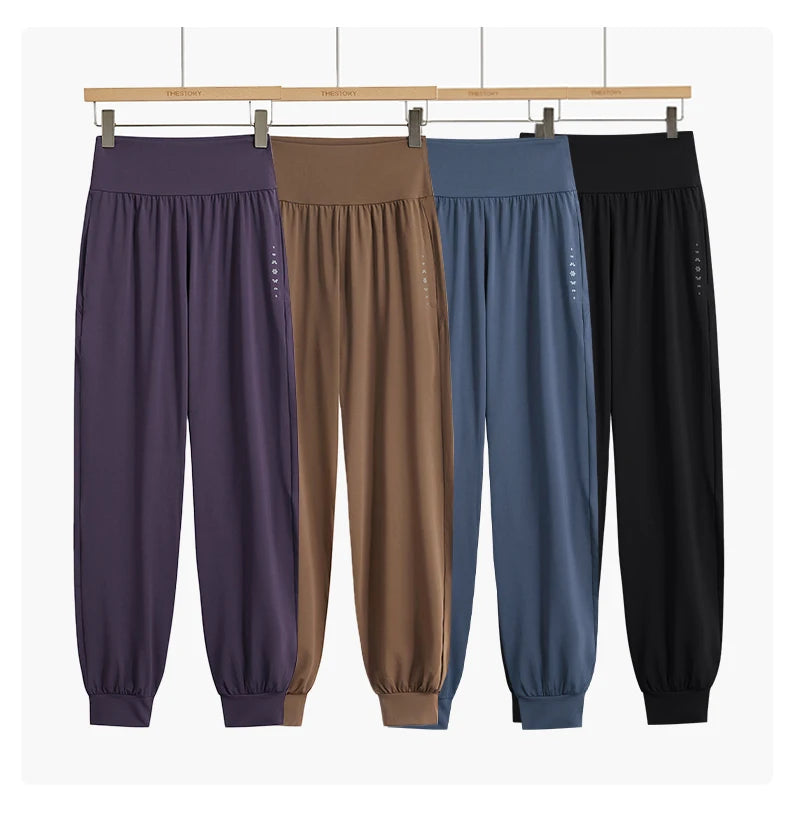 DRUR 2pcs Yoga Set Women Sports Pants Sets 2 Piece Sportswear Outfit Female Long Sleeve Fitness Top High Waist Sweatpants Suits