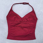 Adjustable Open Back Yoga Top Moisture Wicking Gym Tank