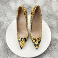 NoEnName_Null Black Graffiti Colorful Women Pumps Sexy Women High Heels Wedding Party Women Shoes Stilettos Accept Customized