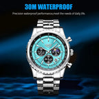 Relogio Masculino LIGE New Men Watch With Full Steel Waterproof Luminous Quartz Watch For Men Fashion Military Date Chronograph