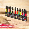 13PCS Impact Phillipes/Square/Slotted Screwdriver Bits Set 2'' Magnetic S2 Steel Bits Set Color Coded Base Drill bit accessories