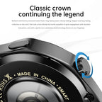 BOXUXING 2026 New Smart Watch Men Watch 5 Pro AMOLED HD Screen Bluetooth Call GPS Trajectory NFC Heart Rate Compass SmartWatches