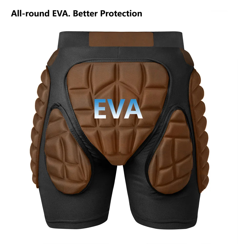Protective Padded Shorts and Pads for Skiing and Skating