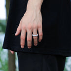 925 Sterling Silver Stamp Full Iced Out Cubic Zirconia Ring