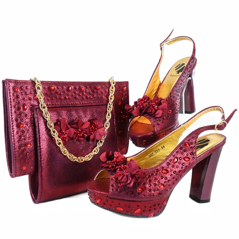 New Arrival Shoes and Bag Set HJK1-14