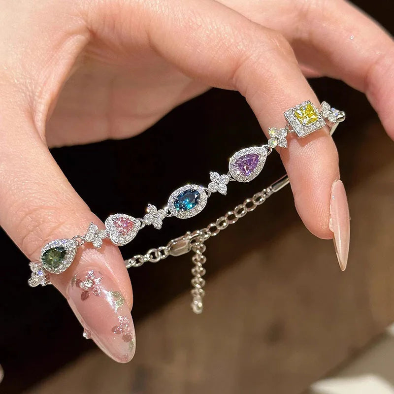 Colorful Rhinestone Bracelet
